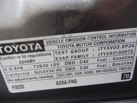 2018 Toyota Camry LE Gray 2.5L AT #Z24552